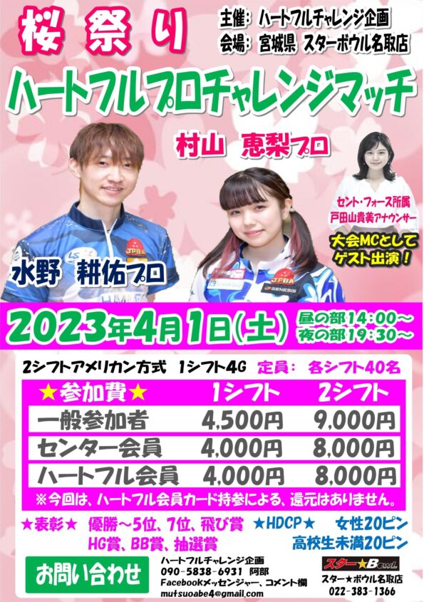 ★桜祭りハートフルプロチャレンジマッチ★